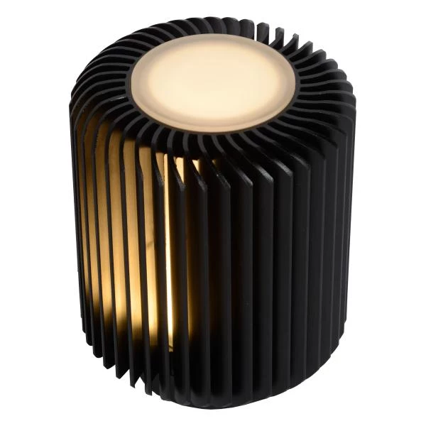 Lucide TURBIN - Tischlampe - Ø 10,6 cm - LED - 1x5W 3000K - Schwarz - DETAIL 1